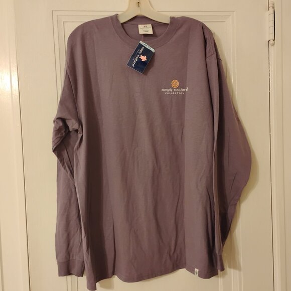 🆕 Simply Southern Happy Howl-oween Long Sleeve Tee, Plum, Large, NWT - Picture 5 of 10